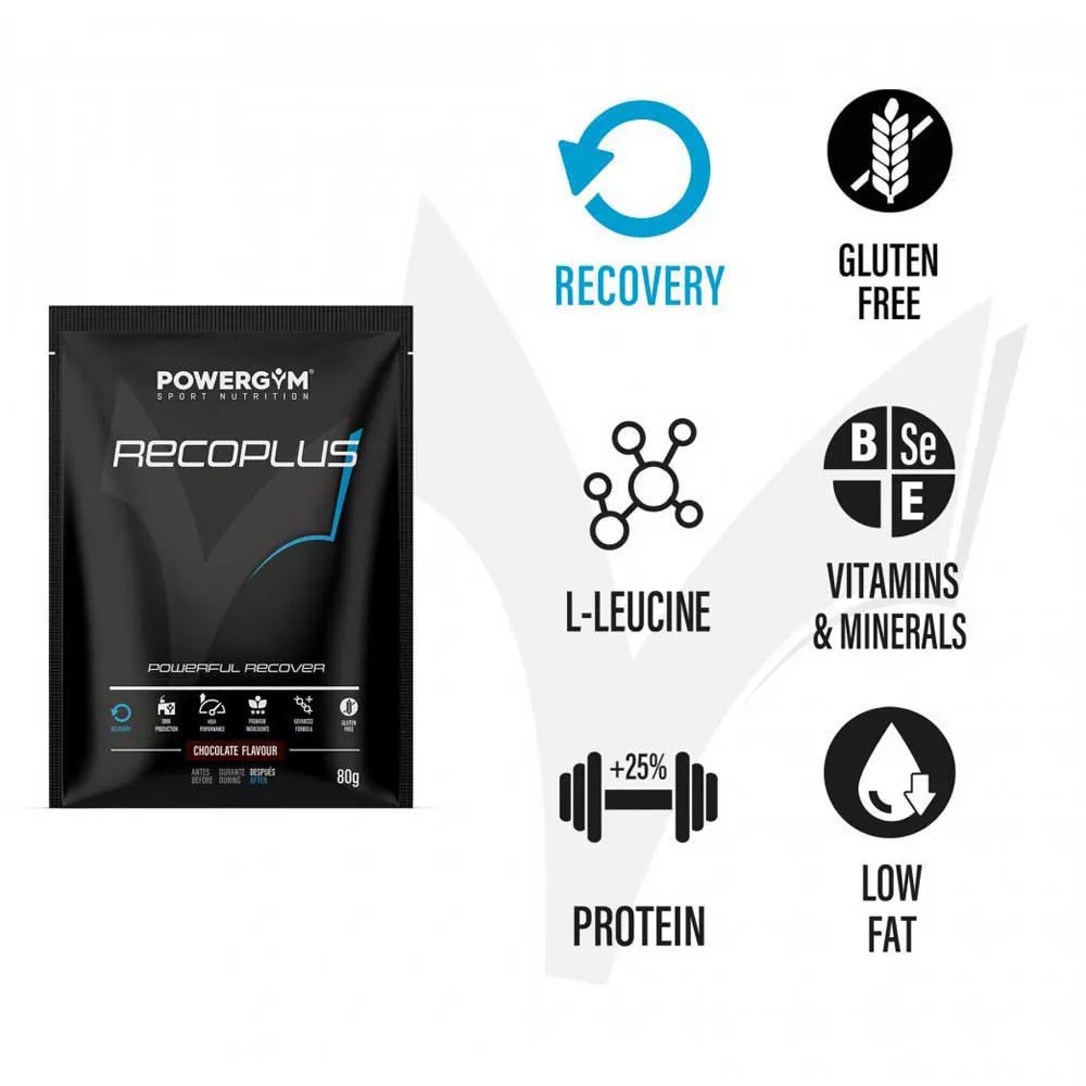 Powergym Recoplus Gjenopprettingsboks Med Enkeltdoser Sjokolade 80g 15 Enheter, White, One Size Powergym Recoplus Gjenopprettingsboks Med Enkeltdoser Sjokolade 80g 15 Enheter, White, One Size
