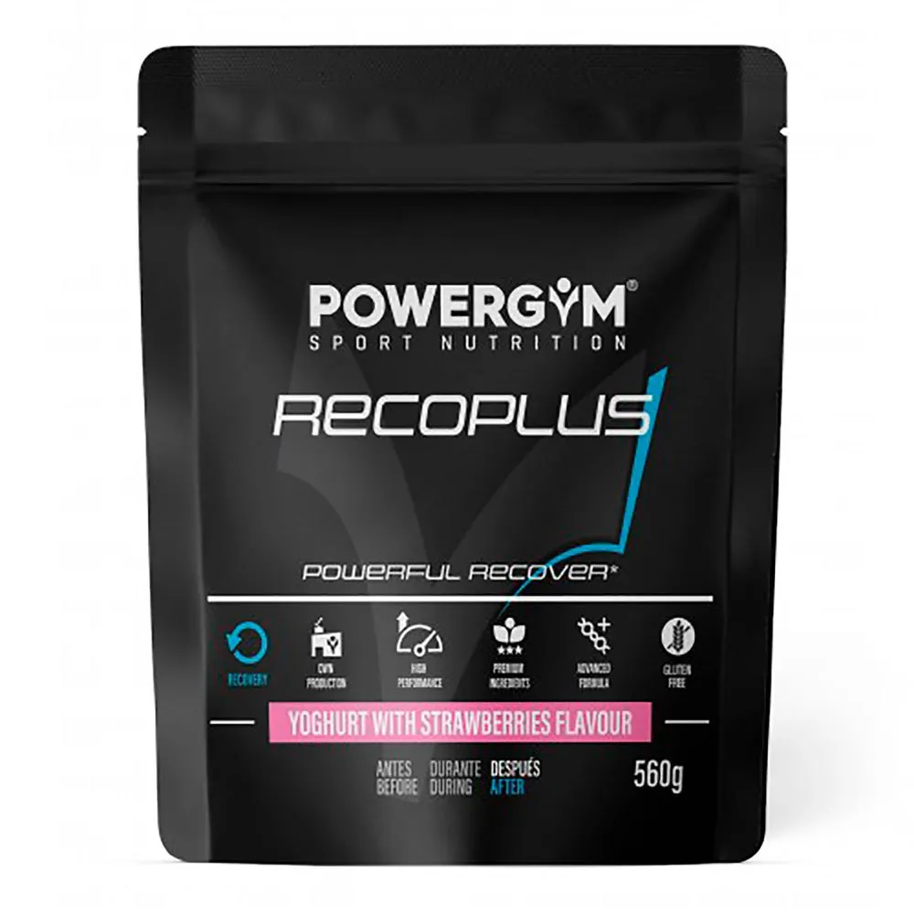 Powergym Recoplus Yoghurt Med Jordbær 720g, One size