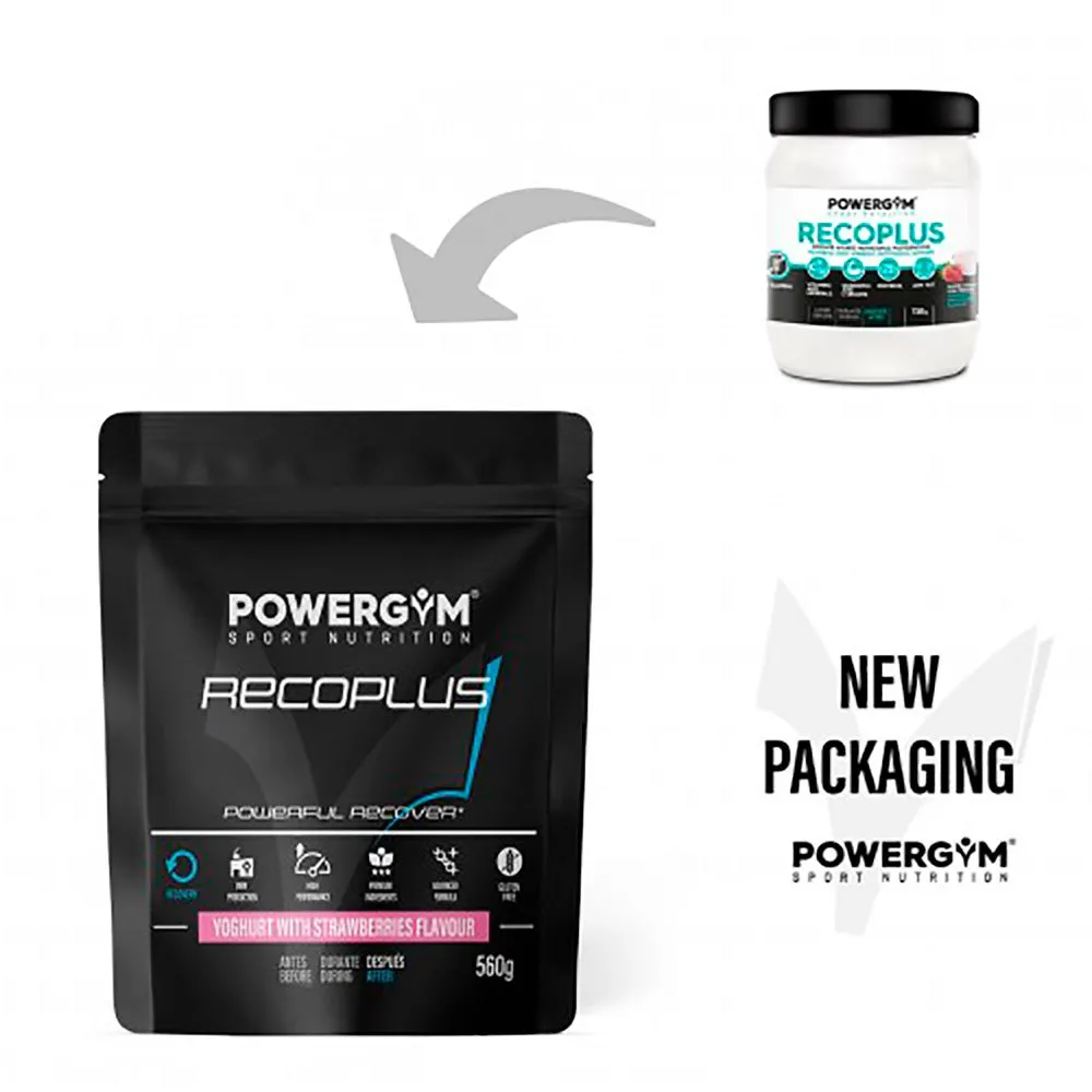 Powergym Recoplus Yoghurt Med Jordbær 720g, One size
