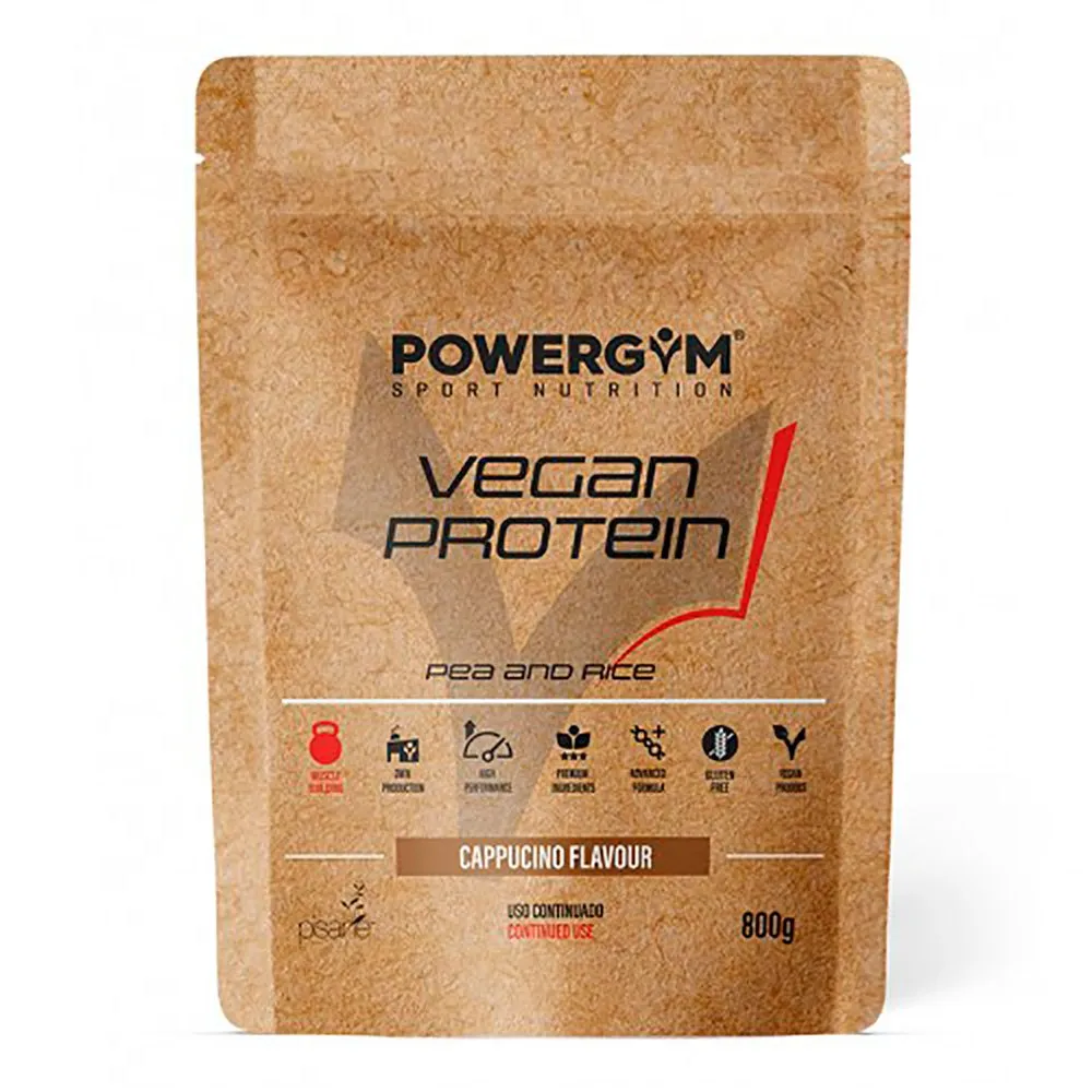 Powergym Vegansk Protein Cappuccino 800g, One size