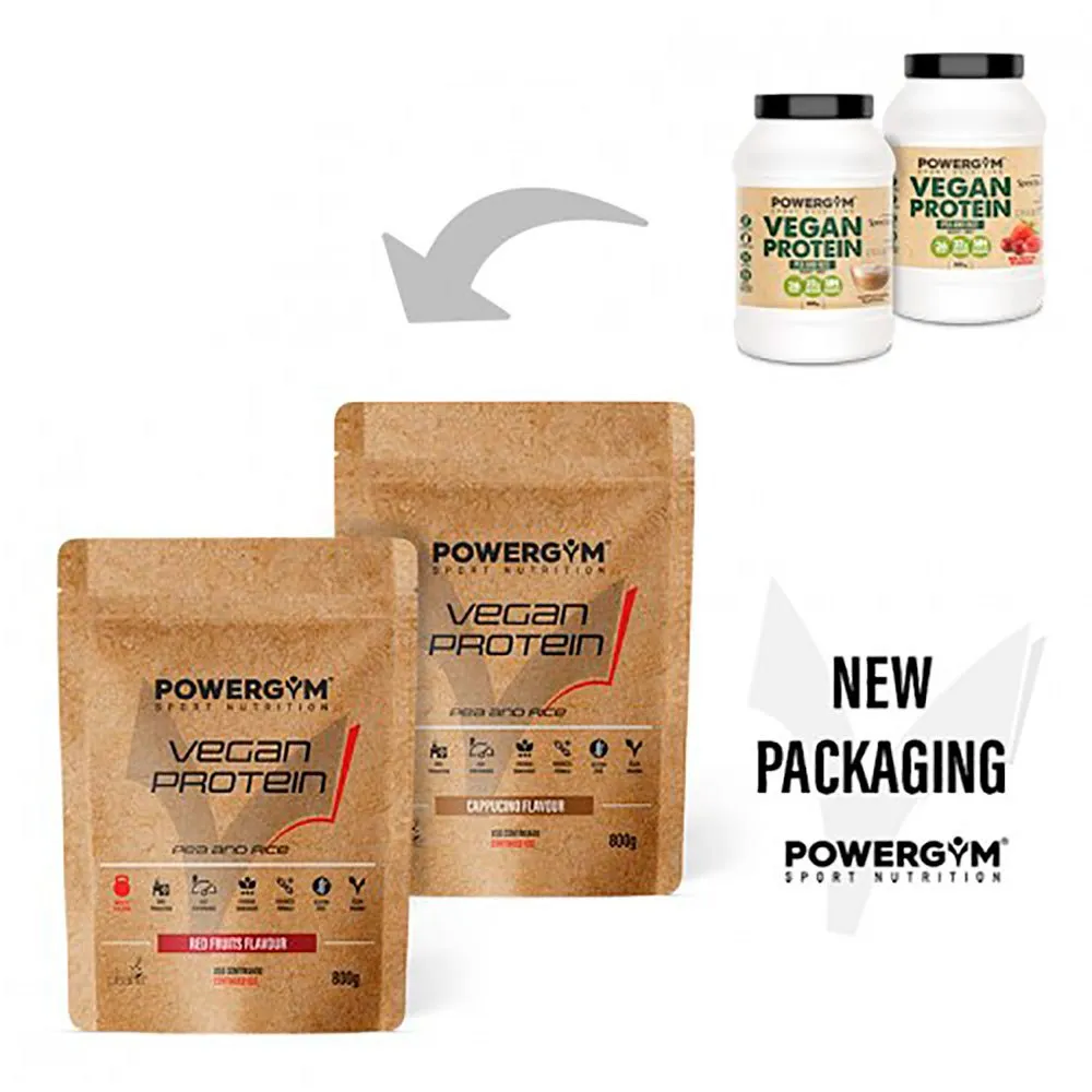 Powergym Vegansk Protein Cappuccino 800g, One size