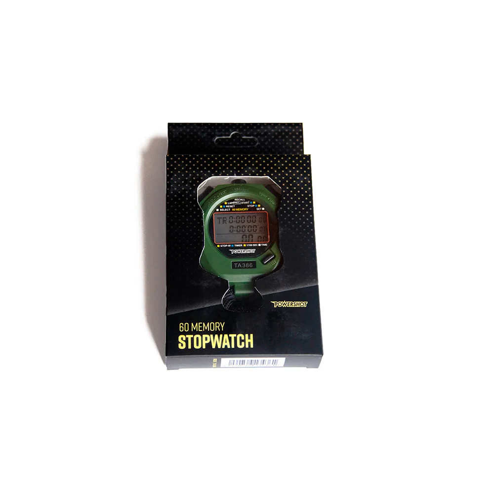 Powershot Ta386 Stoppeklokke, Black / yellow, One Size
