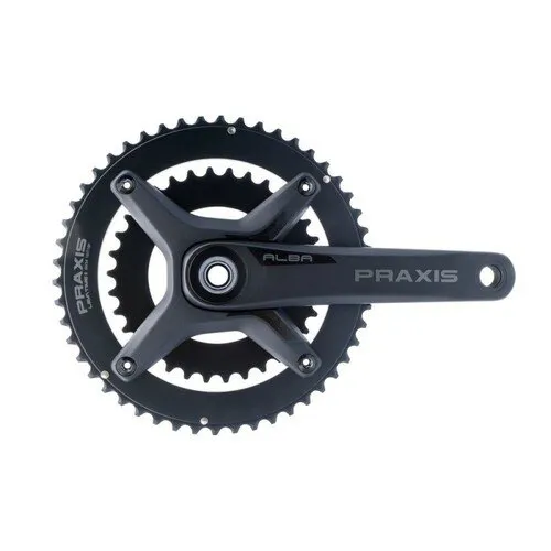 Praxis Alba M30 48-32t Kranksett, Black, 175mm, 48-32t Praxis Alba M30 48-32t Kranksett, Black, 175mm, 48-32t