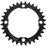 Praxis Mtb 104bcd 1x Narrow Wide Alloy Kjettingring, Black, 34t