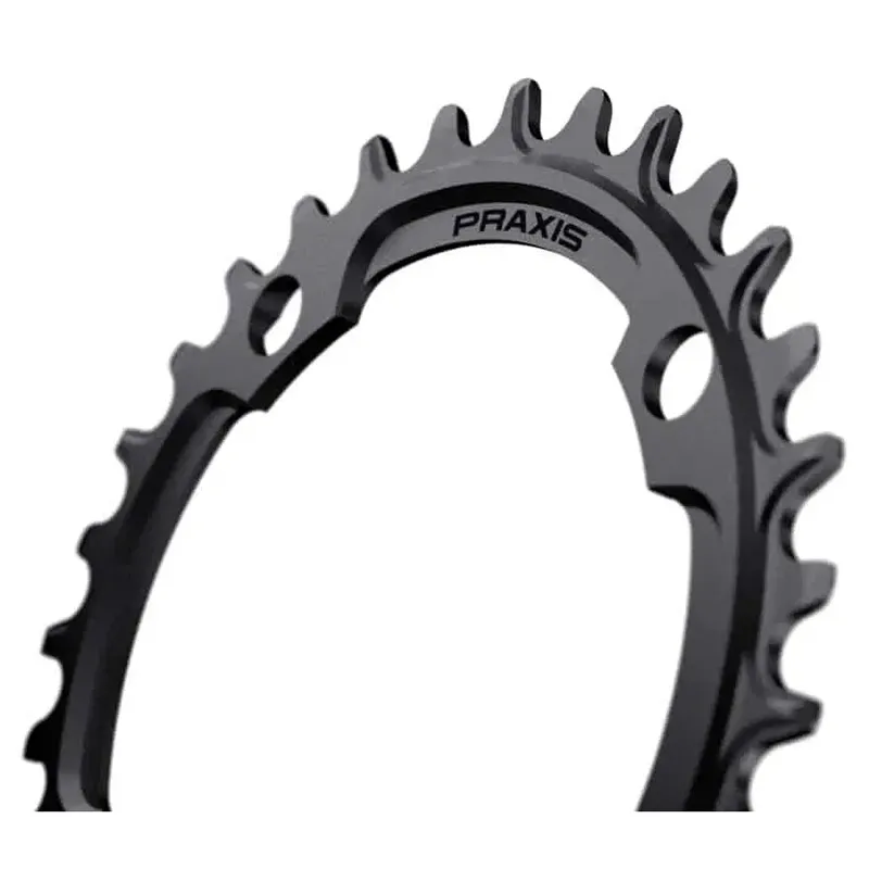 Praxis Mtb 104bcd 1x Narrow Wide Alloy Kjettingring, Black, 34t