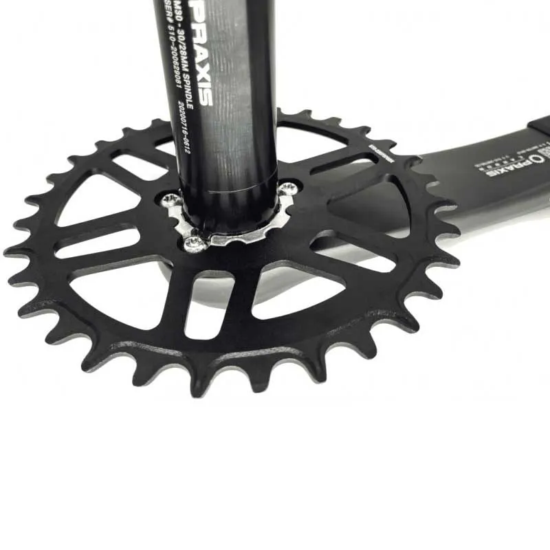 Praxis Road Dm1x Narrow Wide Kjettingring, Black, 36t Praxis Road Dm1x Narrow Wide Kjettingring, Black, 36t