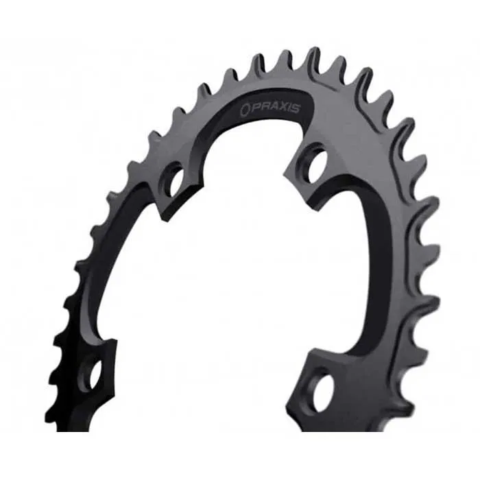 Praxis Road Narrow Wide 5b 110 Bcd Kjettingring, Black, 42t