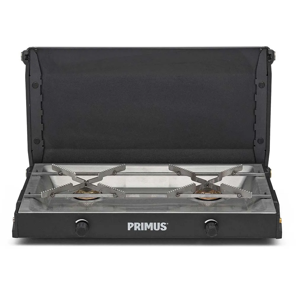 Primus Kinjia Gasskomfyr For Camping 2 Brennere, Black, One Size