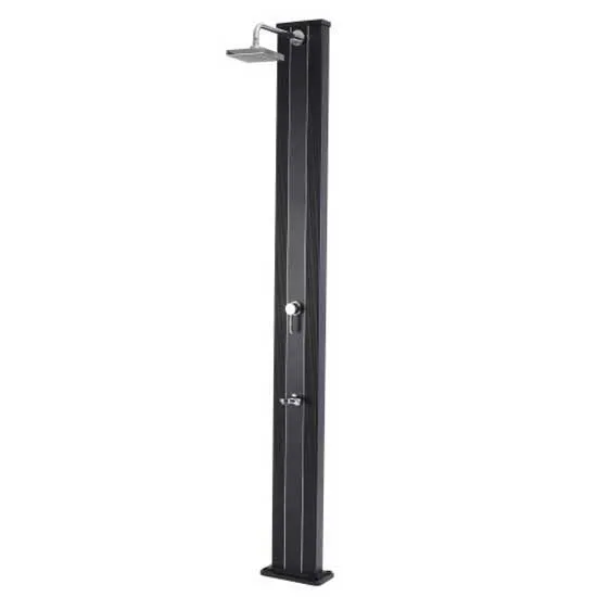 Productos Qp Aluminium Solardusj Med Fotbadkran 28l unisex, Black, One Size