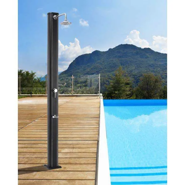 Productos Qp Aluminium Solardusj Med Fotbadkran 32l unisex, Black, One Size Productos Qp Aluminium Solardusj Med Fotbadkran 32l unisex, Black, One Size