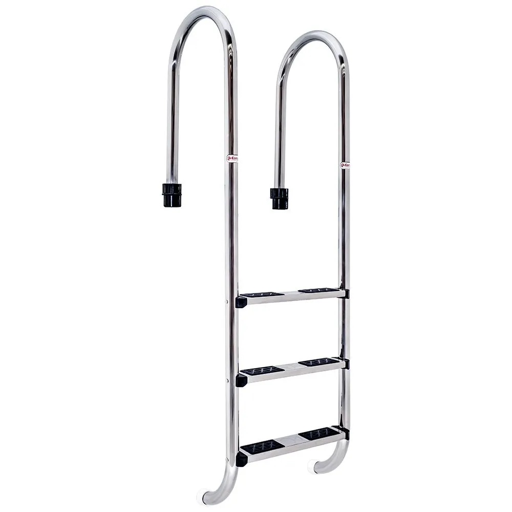 Productos Qp Smal Bassengstige 3 Trinn unisex, Inox, One Size Productos Qp Smal Bassengstige 3 Trinn unisex, Inox, One Size