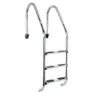 Productos Qp Standard Bassengstige 3 Trinn unisex, Inox, One Size