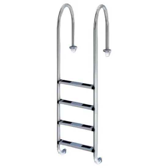 Productos Qp Stige Til Basseng Med Smal Veggmontering 4 Trinn unisex, Inox, One Size