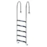Productos Qp Stige Til Basseng Med Smal Veggmontering 5 Trinn unisex, Inox, One Size