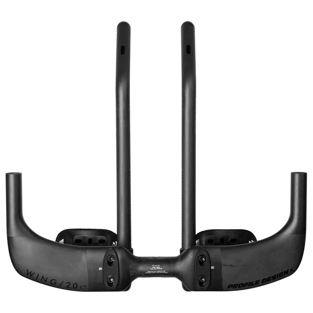 Profile Design Wing 20c+/ergo/35 Slc Carbon Aerostenger, Black, 420mm