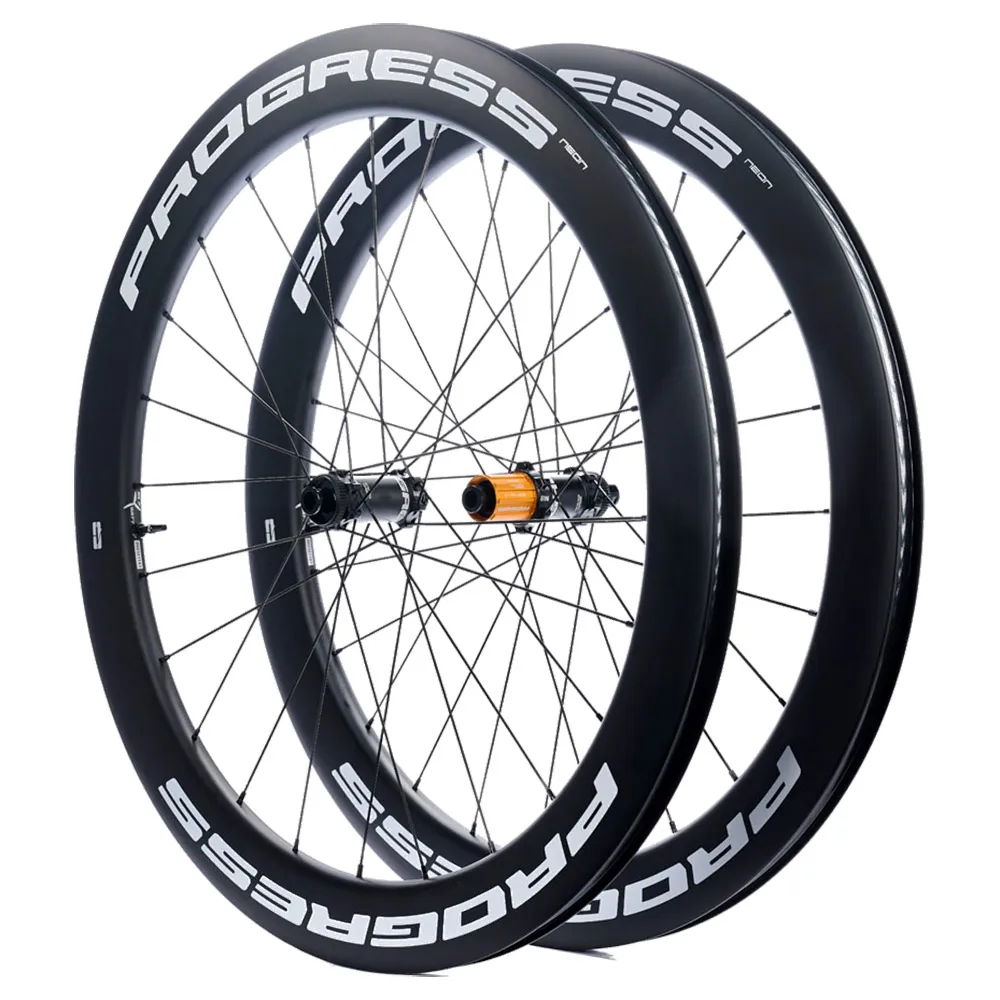 Progress Neon Cl Disc Tubeless Landeveishjulsett Progress Neon Cl Disc Tubeless Landeveishjulsett