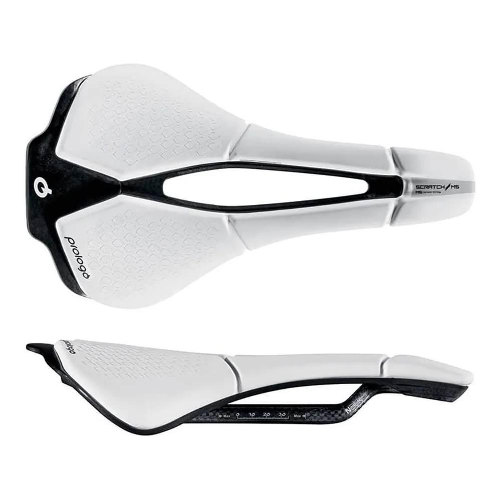 prologo Scratch M5 Pas Nack Sykkelsete Refurbished, White / black, 140mm prologo Scratch M5 Pas Nack Sykkelsete Refurbished, White / black, 140mm