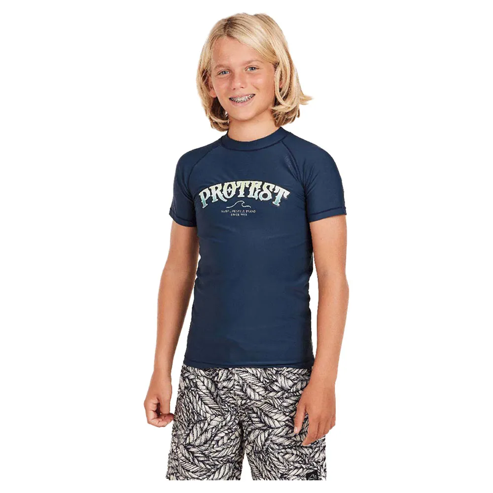 Protest Nizzo Junior Uv T-skjorte Med Korte Ermer unisex, Night s navy, 176cm