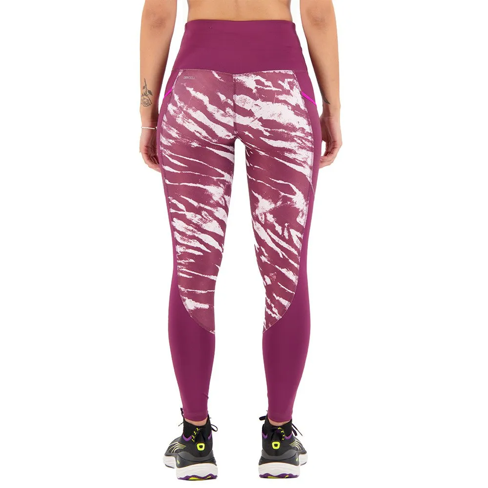 Puma 5k Graphic Hw 7/8 Leggings female, Grape wine