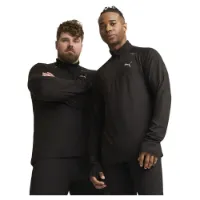 Puma Cloudspun Halv Glidelås Langarmet T-skjorte male