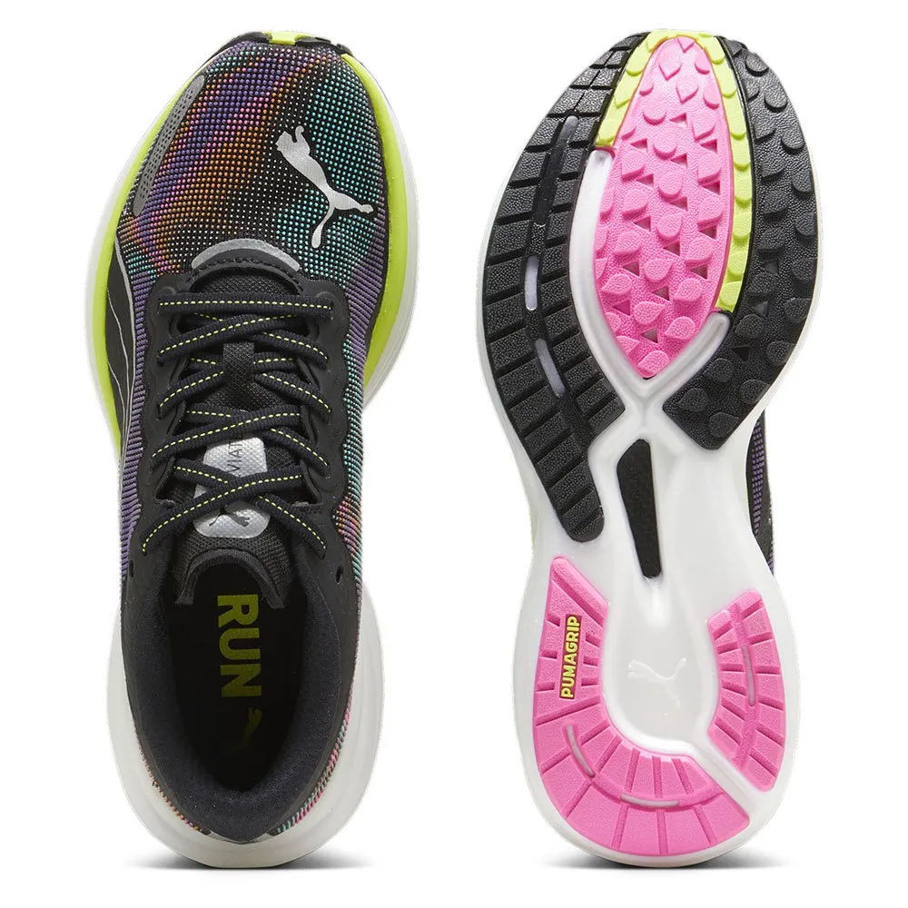 Puma Deviate Nitro 2 Psychedelic Rush Løpesko female, Black / lime pow / poison pink Puma Deviate Nitro 2 Psychedelic Rush Løpesko female, Black / lime pow / poison pink