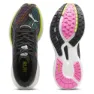 Puma Deviate Nitro 2 Psychedelic Rush Løpesko female, Black / lime pow / poison pink