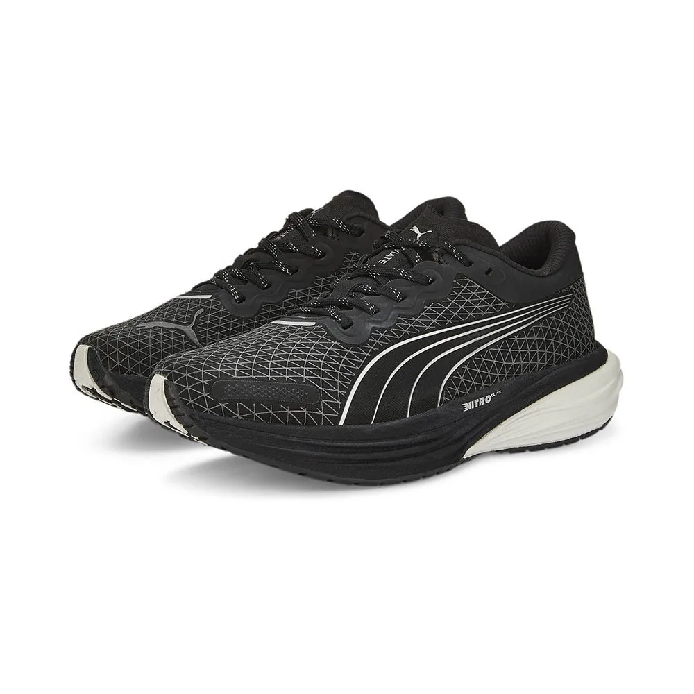 Puma Deviate Nitro 2 Wtr Løpesko female, Puma black / metallic silver