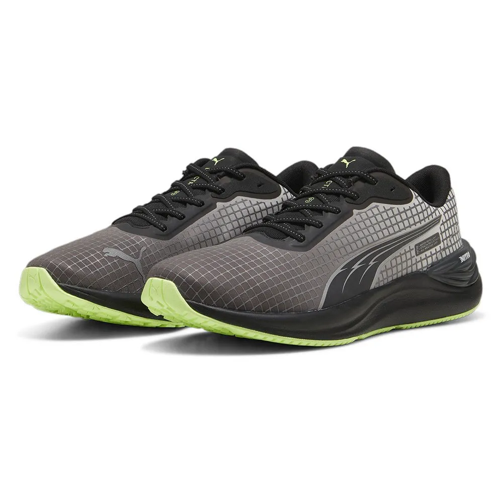 Puma Electrify Nitro 3 Wtr Fv Løpesko male, Black / glacial gray / fizzy apple