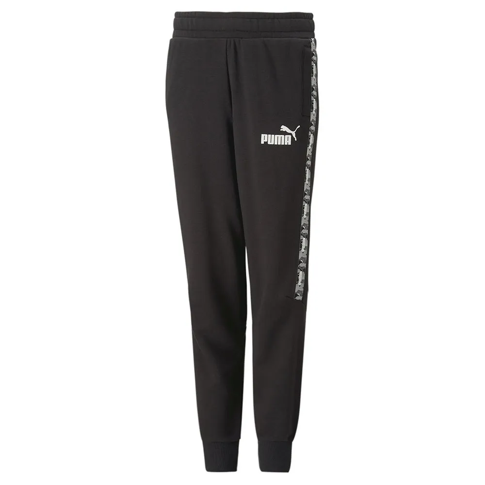 Puma Ess Tape Camo Bukser, Puma black, 3-4Y Puma Ess Tape Camo Bukser, Puma black, 3-4Y