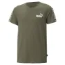 Puma Ess Tape Camo Kortarmet T-skjorte male, Green moss