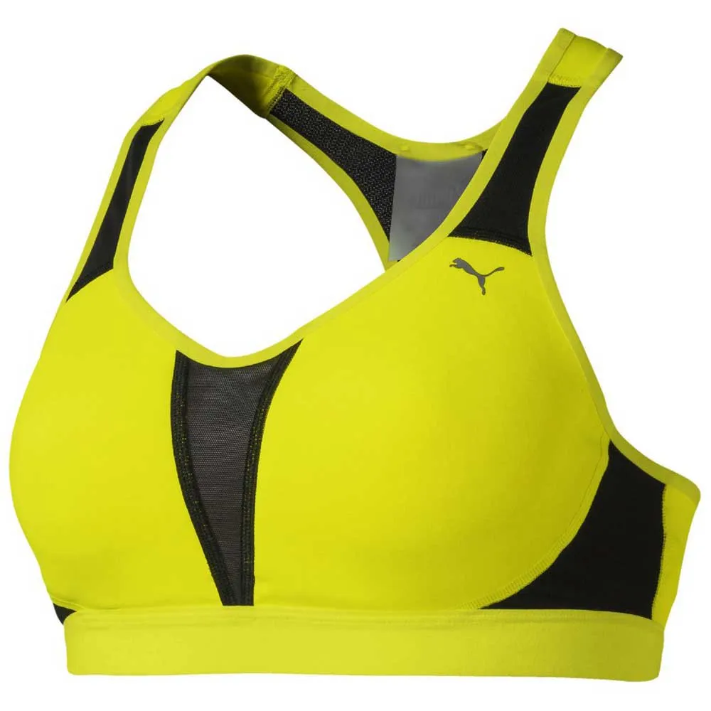 Puma Get Fast Sports-bh Med Medium Støtte, Yellow alert, AB Puma Get Fast Sports-bh Med Medium Støtte, Yellow alert, AB