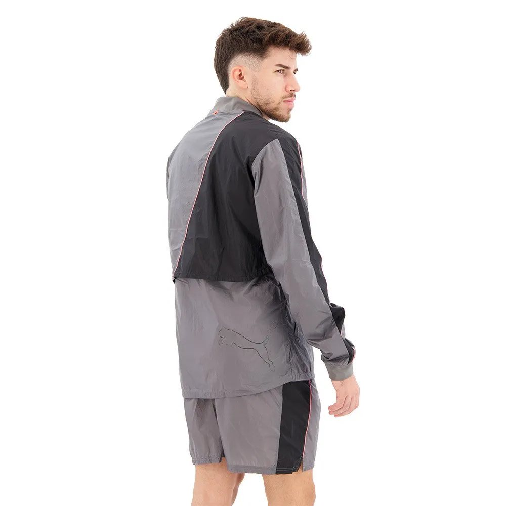 Puma Launch Ultra Jakke male, Castlerock / grey dawn Puma Launch Ultra Jakke male, Castlerock / grey dawn