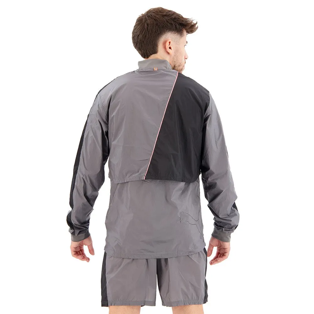 Puma Launch Ultra Jakke male, Castlerock / grey dawn Puma Launch Ultra Jakke male, Castlerock / grey dawn