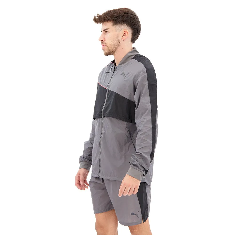 Puma Launch Ultra Jakke male, Castlerock / grey dawn Puma Launch Ultra Jakke male, Castlerock / grey dawn