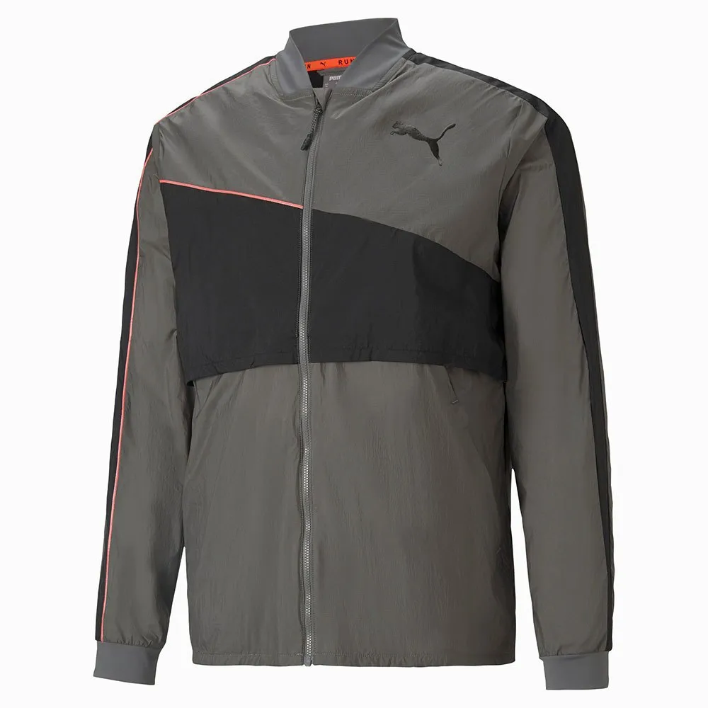 Puma Launch Ultra Jakke male, Castlerock / grey dawn Puma Launch Ultra Jakke male, Castlerock / grey dawn
