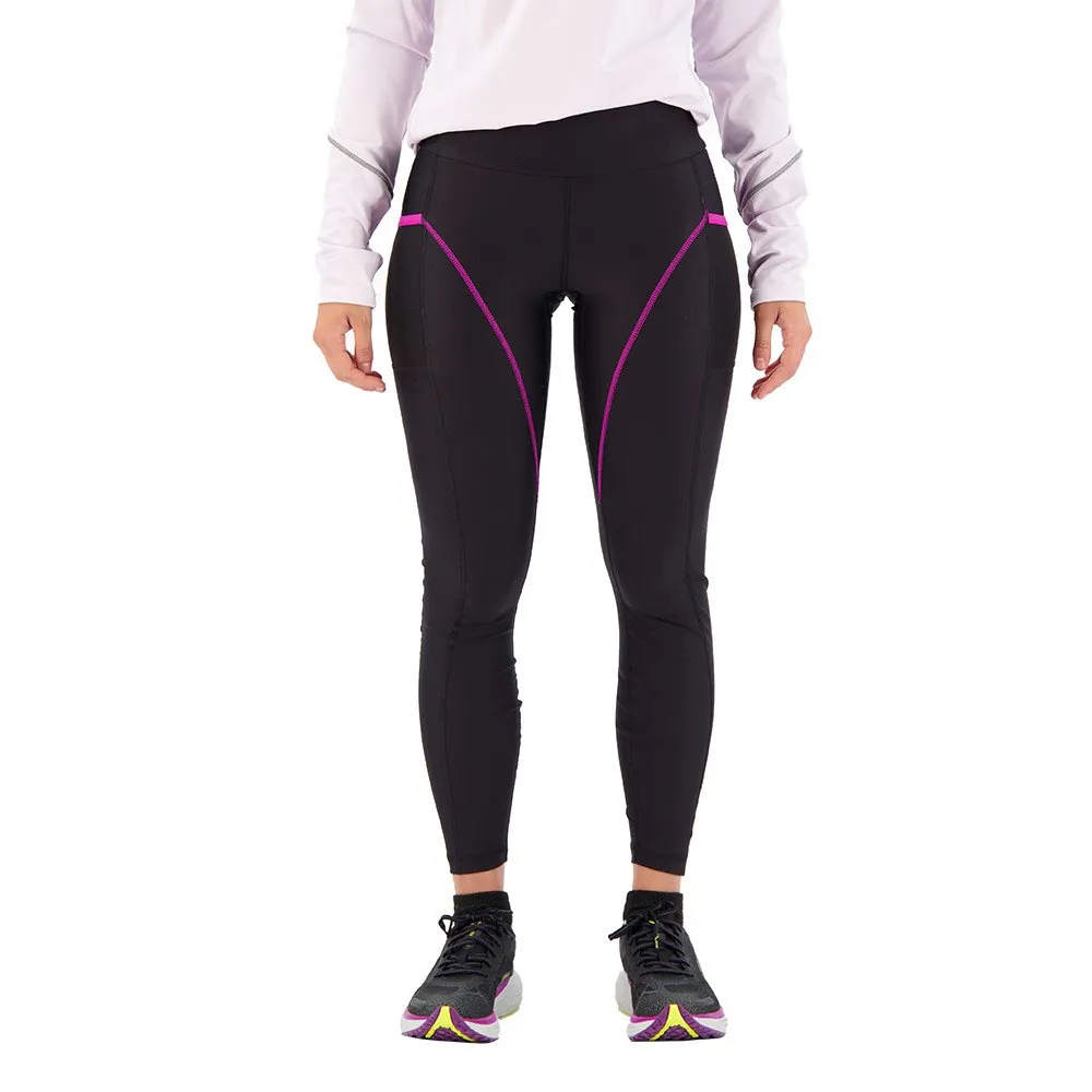 Puma Marathon Hw Fl Leggings female, Puma black / grape wine