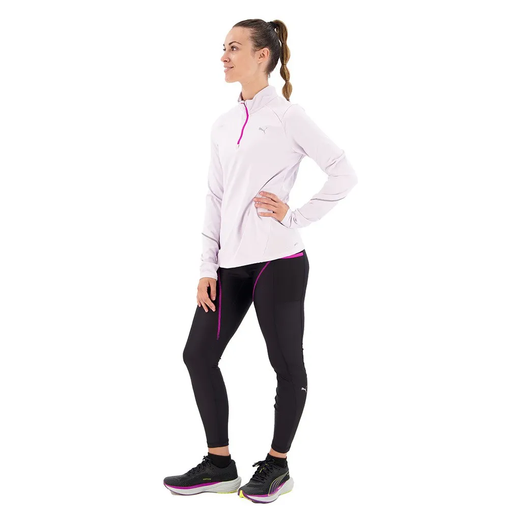 Puma Marathon Hw Fl Leggings female, Puma black / grape wine
