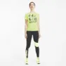 Puma Performance Slogan Kortarmet T-skjorte female, Fizzy yellow / black osg print