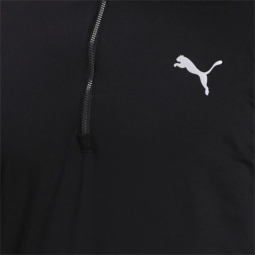 Puma Run Favorite 1/4 Zip Langarmet T-skjorte male, Puma black Puma Run Favorite 1/4 Zip Langarmet T-skjorte male, Puma black