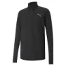 Puma Run Favorite 1/4 Zip Langarmet T-skjorte male, Puma black