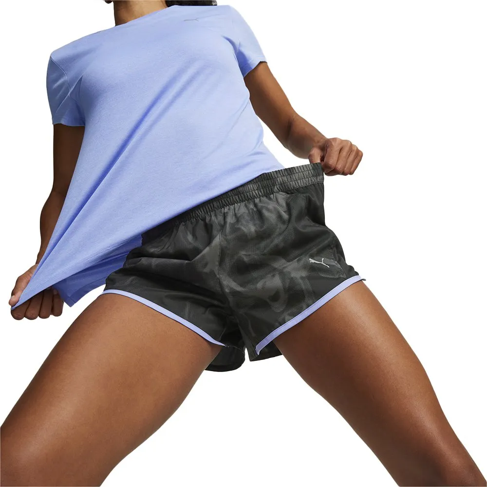 Puma Run Favorite Aop Velocity Shorts female, Puma black / elektric Puma Run Favorite Aop Velocity Shorts female, Puma black / elektric