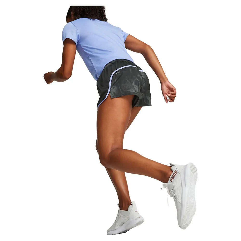 Puma Run Favorite Aop Velocity Shorts female, Puma black / elektric Puma Run Favorite Aop Velocity Shorts female, Puma black / elektric