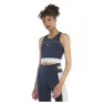 Puma Run High Shine Crop Ermeløs T-skjorte female, Puma white