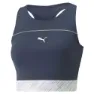 Puma Run High Shine Crop Ermeløs T-skjorte female, Puma white