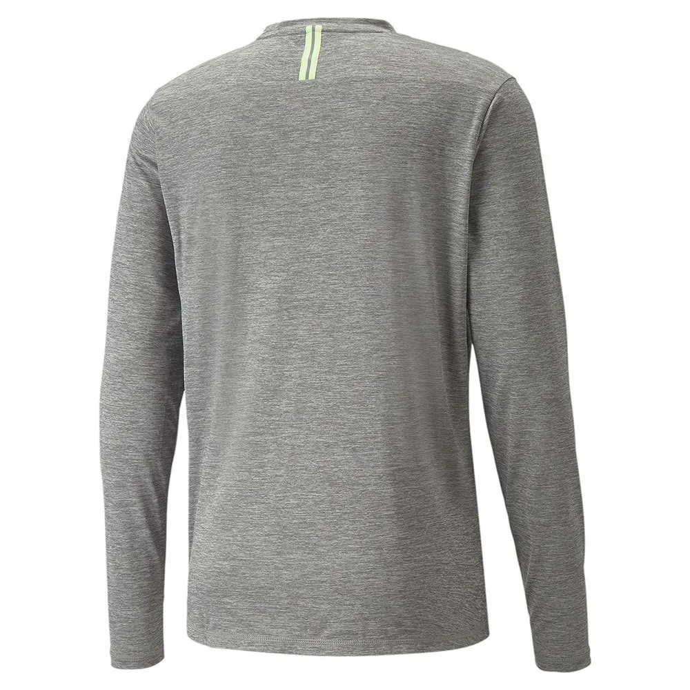 Puma Run Langarmet T-skjorte male, Medium gray heather Puma Run Langarmet T-skjorte male, Medium gray heather