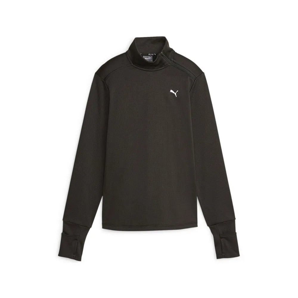 Puma Run Micro Fleecejakke Med Halv Glidelås female