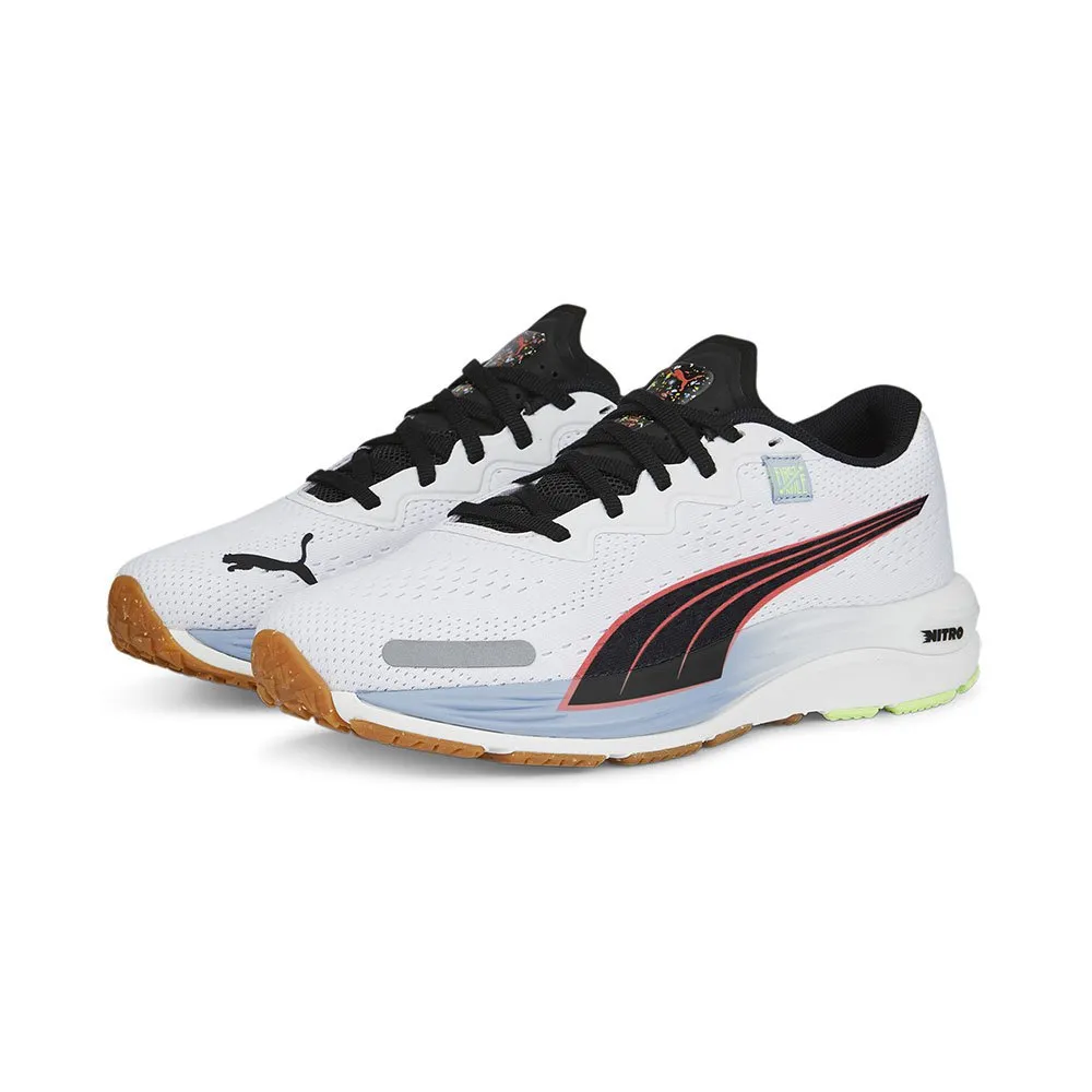 Puma Velocity Nitro 2 Fm Løpesko female, Puma white / blue wash / puma black