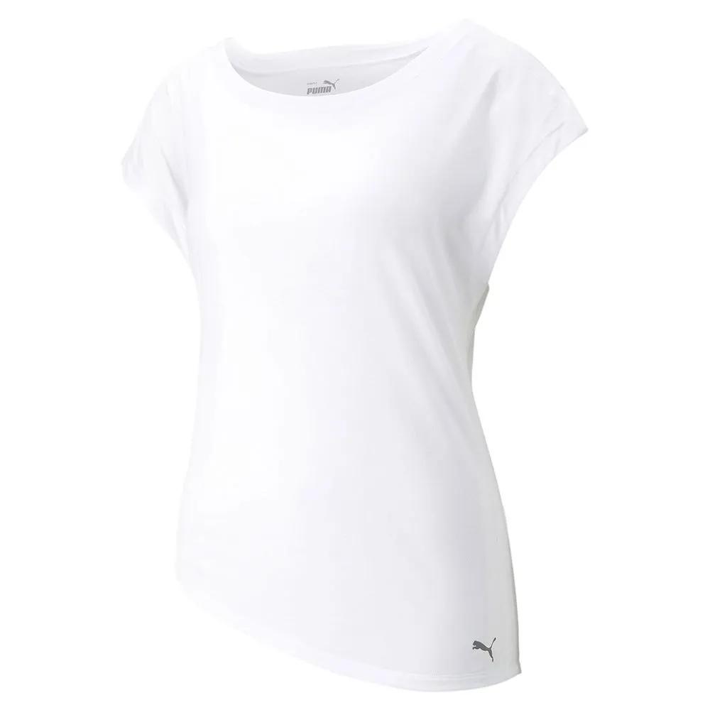 Puma Yoga Studio Foundation Kortarmet T-skjorte female, Puma white
