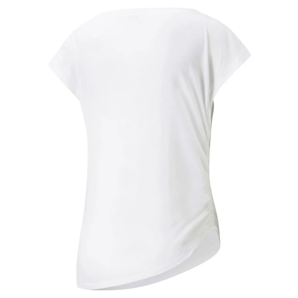 Puma Yoga Studio Foundation Kortarmet T-skjorte female, Puma white