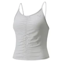 Puma Yoga Studio Foundation Ruched Ermeløs T-skjorte female Puma Yoga Studio Foundation Ruched Ermeløs T-skjorte female